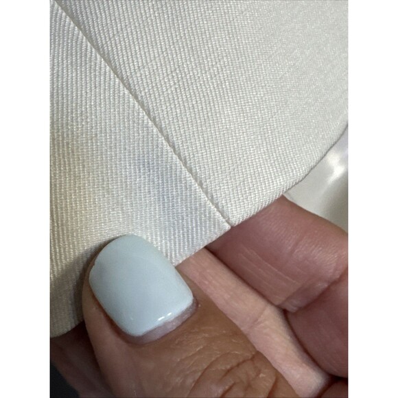 Nili Lotan Size 6 Henry Ivory Double-Breasted Jacket Linen Silk $950 - Picture 5 of 15